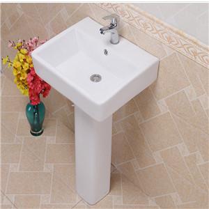 衛(wèi)生間陶瓷洗手盆方形立柱盆 陽(yáng)臺(tái)洗臉面盆洗手池小戶型臺(tái)盆
